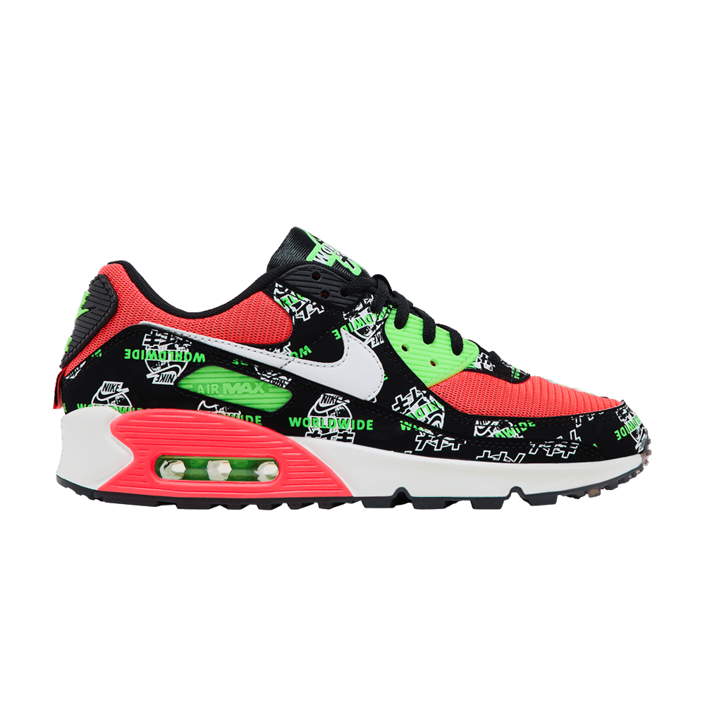 Кроссовки Nike Wmns Air Max 90 SE 'Worldwide - Black Katakana Logo'