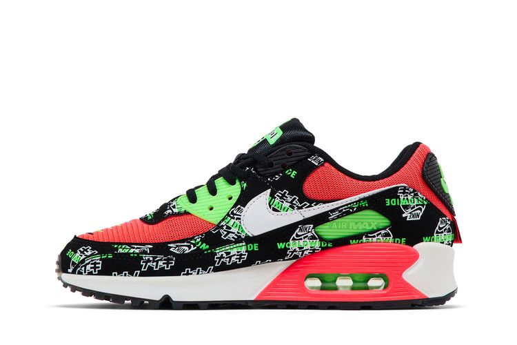 Кроссовки Nike Wmns Air Max 90 SE 'Worldwide - Black Katakana Logo'