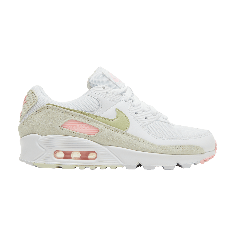 Кроссовки Nike Wmns Air Max 90 'White Light Olive Pink'