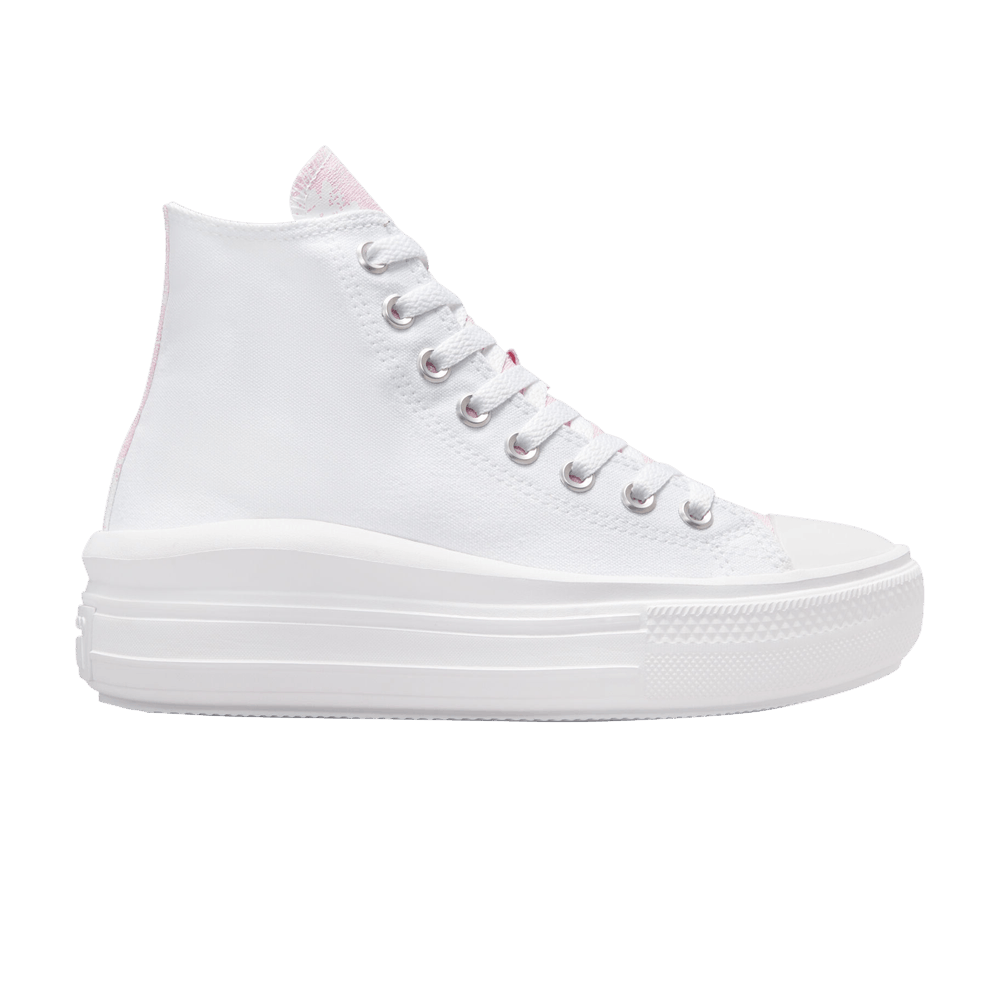 Кроссовки Converse Wmns Chuck Taylor All Star Move High 'Hybrid Floral - White Pink Foam'