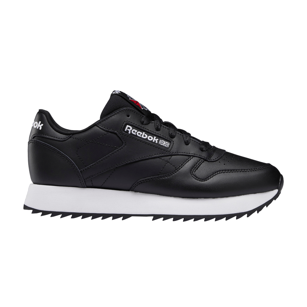 Кроссовки Reebok Wmns Classic Leather Ripple 'Black White'