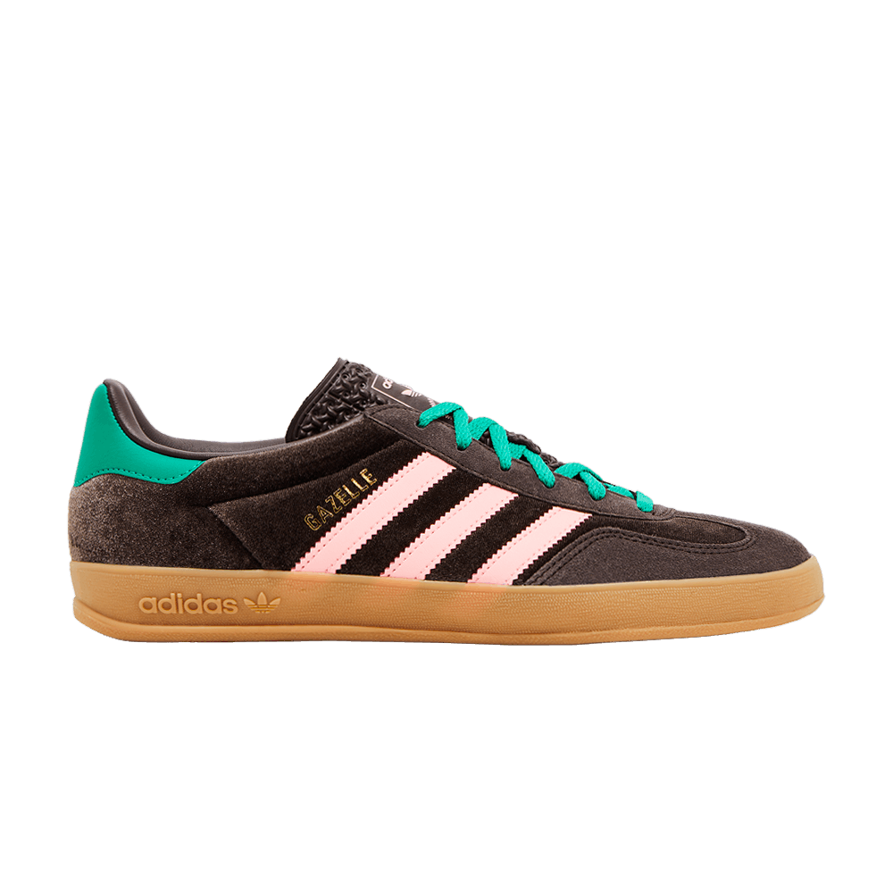 Кроссовки adidas Wmns Gazelle Indoor 'Dark Brown Pink Green Velvet'