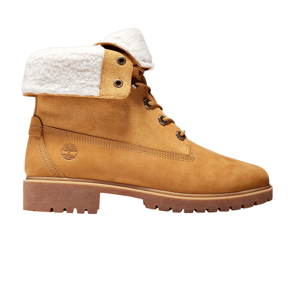 Кроссовки Timberland Wmns Jayne Waterproof Fleece Fold-Down Boot 'Wheat'