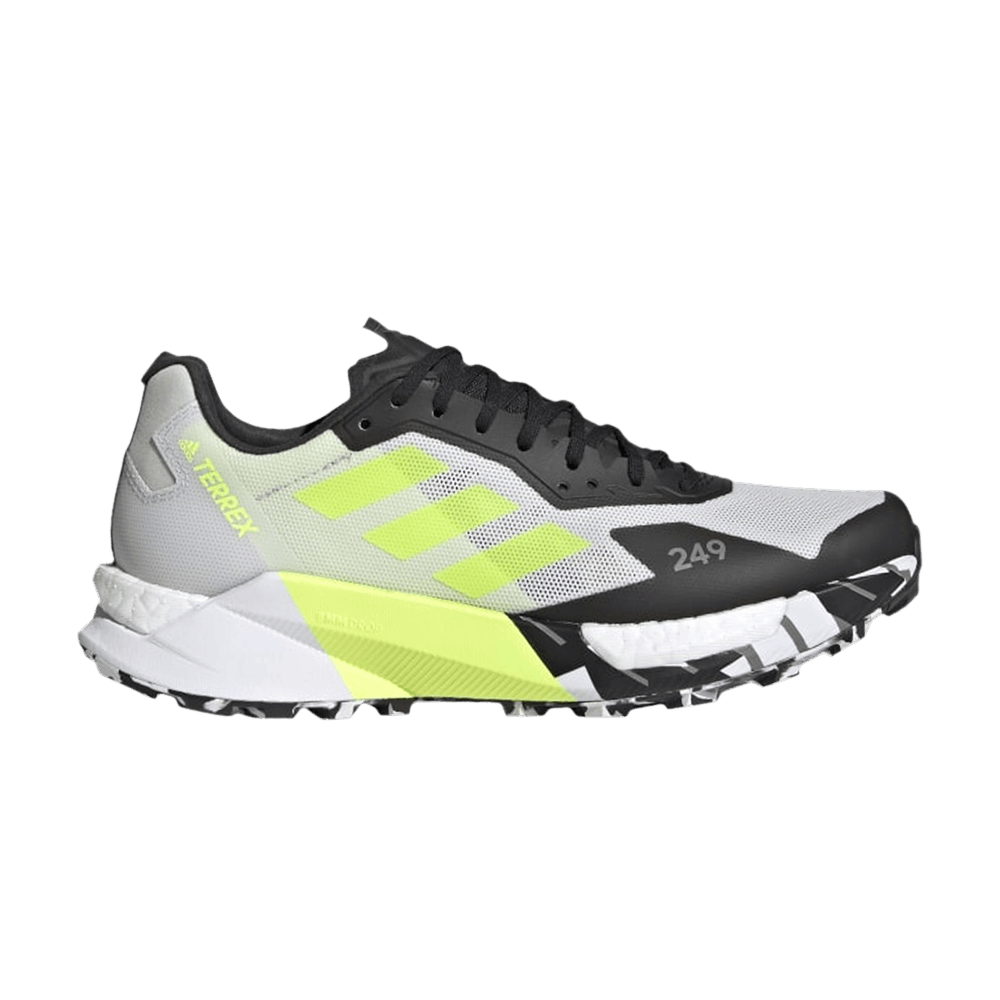 Кроссовки adidas Wmns Terrex Agravic Ultra Trail 'White Solar Yellow'