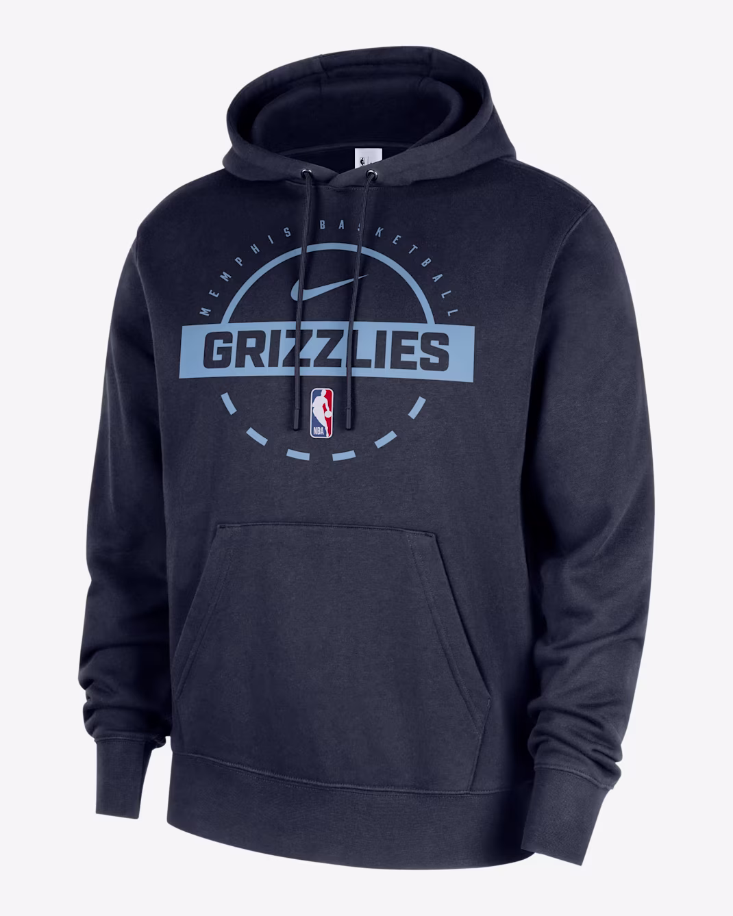 Мужское тренировочное худи Nike NBA Memphis Grizzlies Club College Navy/Light Blue