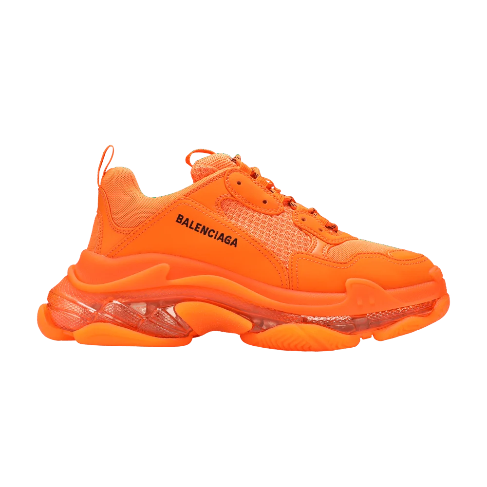 Кроссовки Balenciaga Triple S Sneaker 'Clear Sole - Orange'
