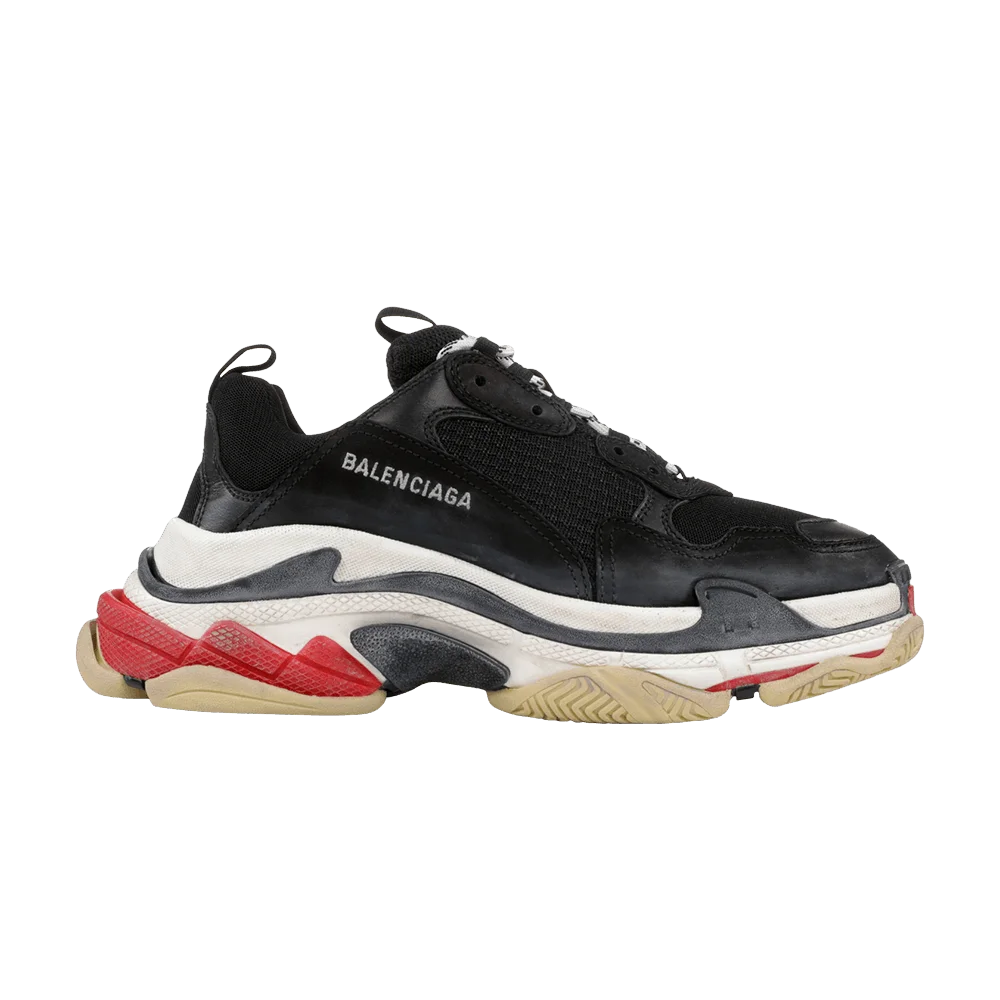 Кроссовки Balenciaga Triple S Sneaker 'Black Red' 2018