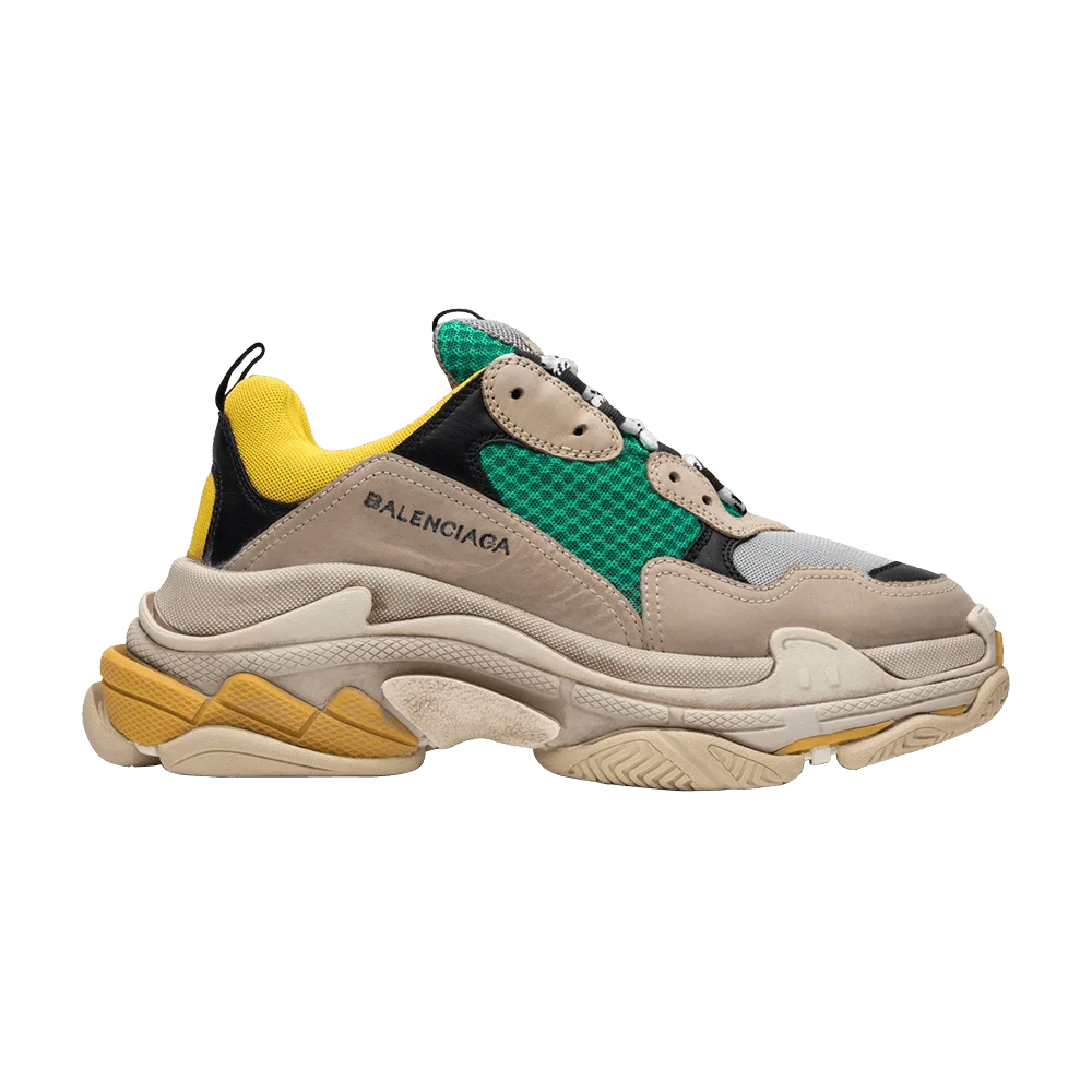 Кроссовки Balenciaga Triple S Sneaker 'Green Yellow' 2018