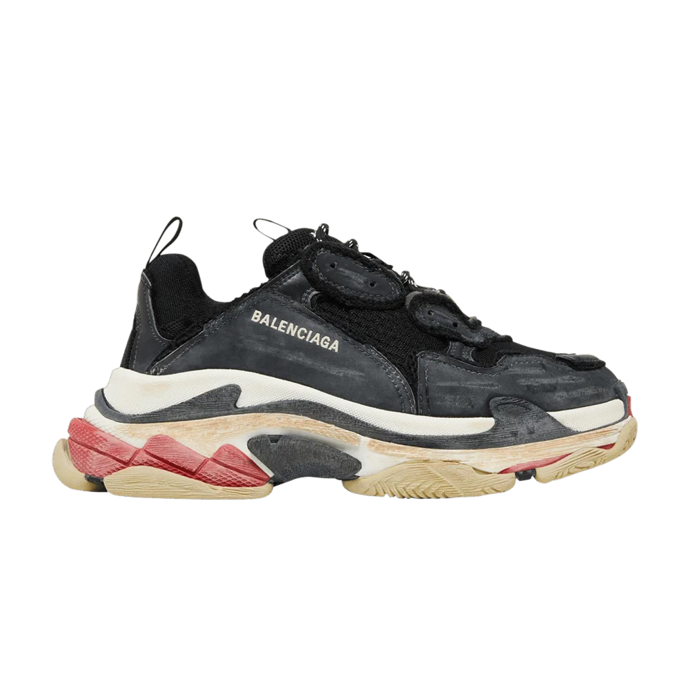 Кроссовки Balenciaga Wmns Triple S Sneaker 'DIY - Black Red'