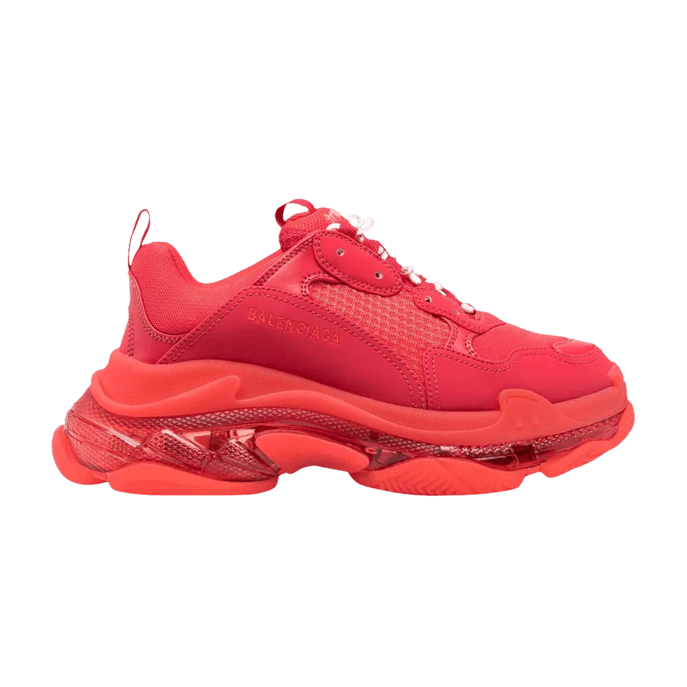 Кроссовки Balenciaga Triple S Sneaker 'Clear Sole - Red White Laces'
