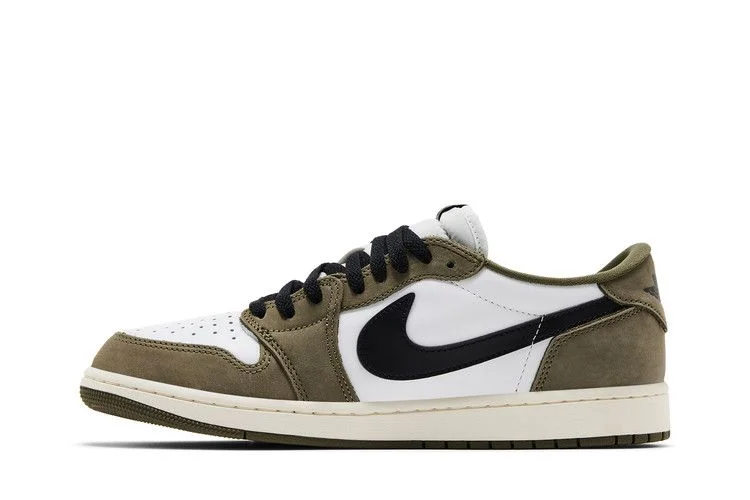 Кроссовки Air Jordan 1 Retro Low OG 'Medium Olive'