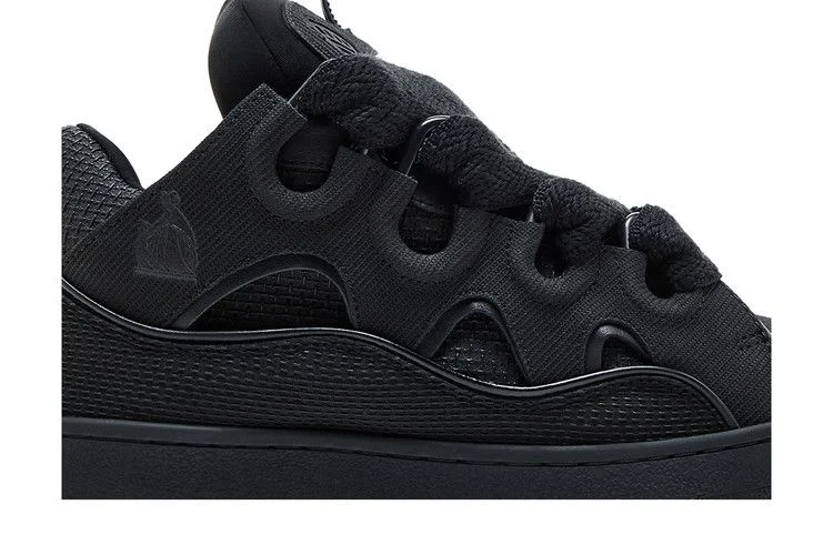 Кроссовки Lanvin Curb Sneakers 'Metallic Effect - Black'