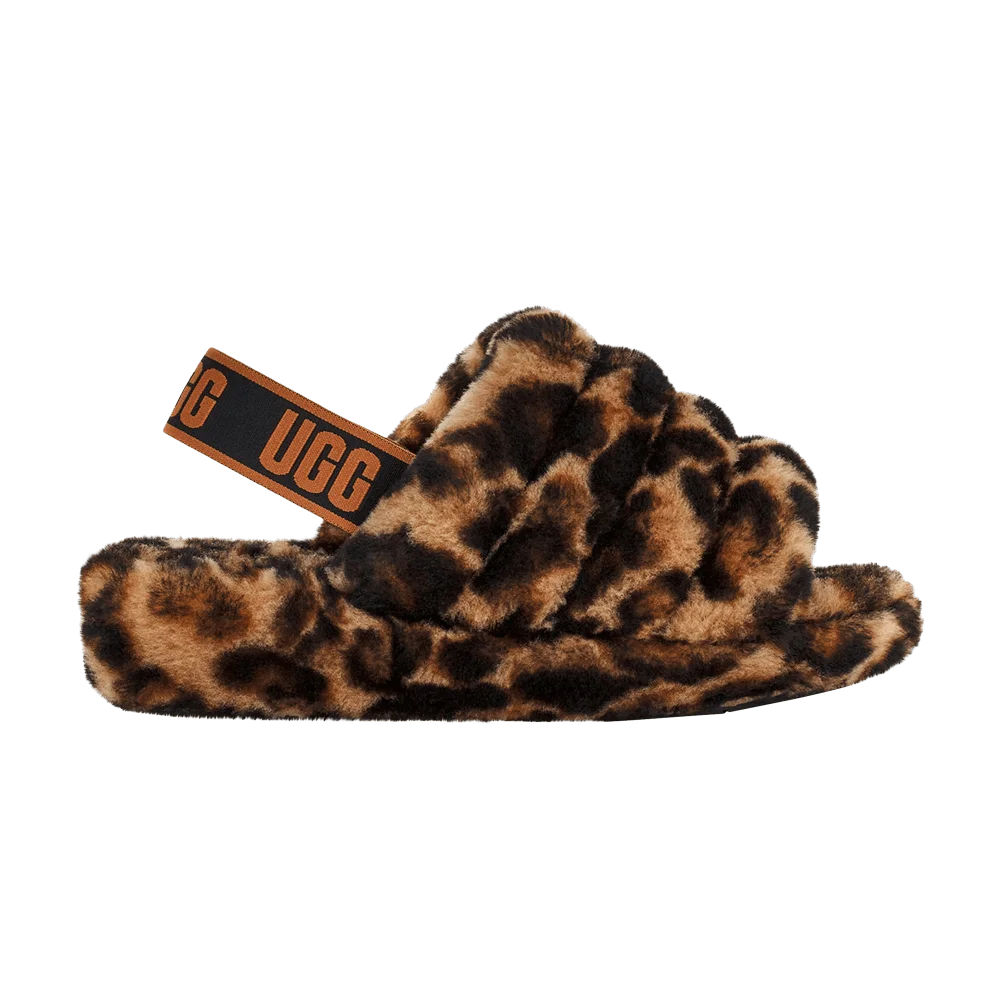 UGG Wmns Fluff Yeah Slide 'Panther Print - Butterscotch'