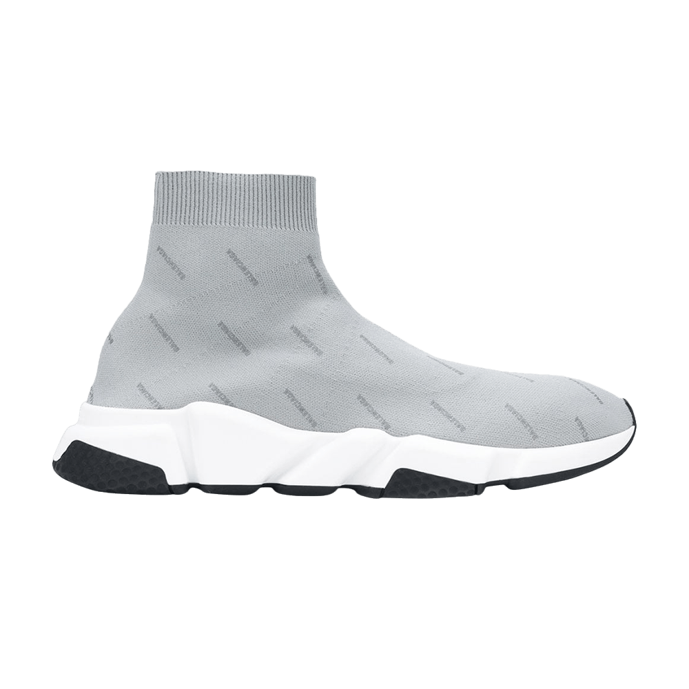Кроссовки Balenciaga Logo Speed Trainer 'Reflective Grey'