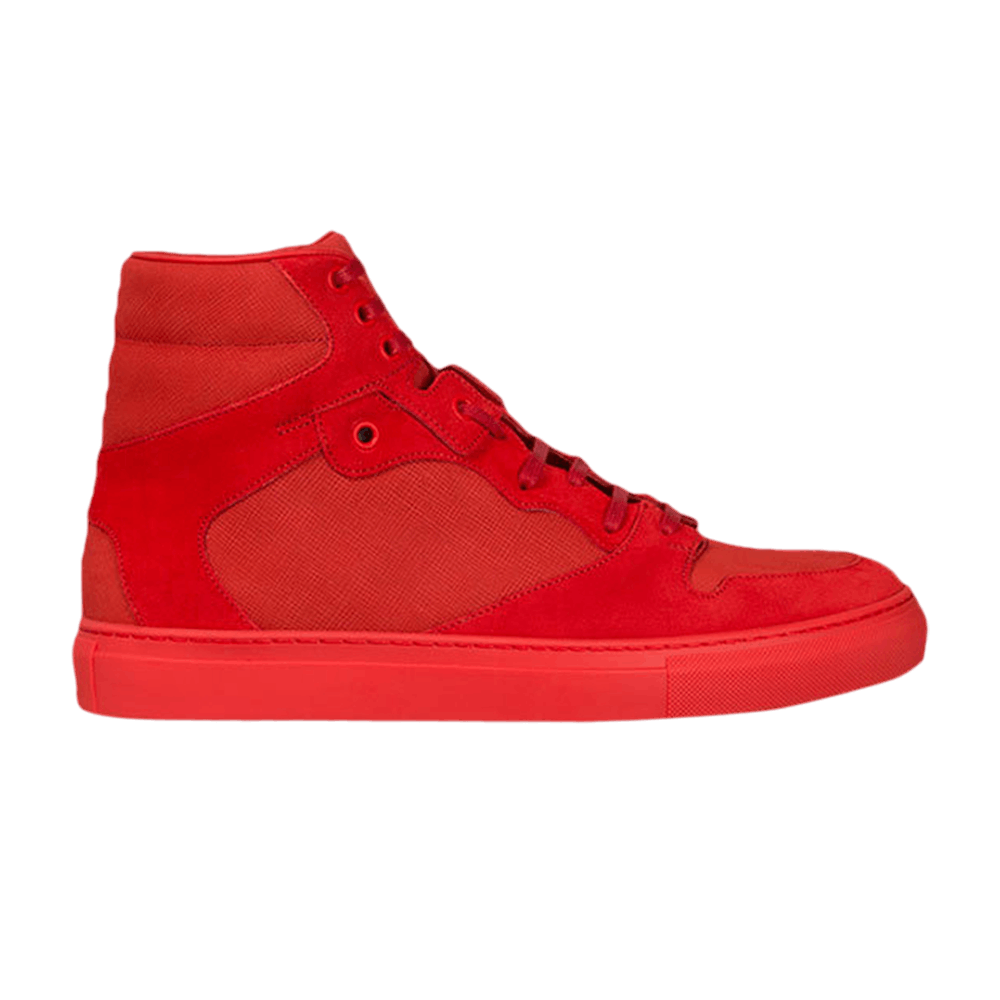 Кроссовки Balenciaga Monochrome Nubuck High 'Rouge'