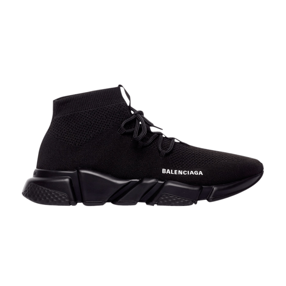 Кроссовки Balenciaga Speed Lace Up Trainer 'Knitted Black'