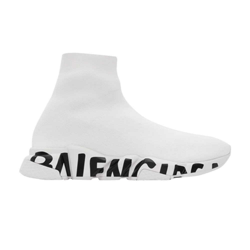 Кроссовки Balenciaga Speed Sneaker 'Midsole Graffiti - White Black'