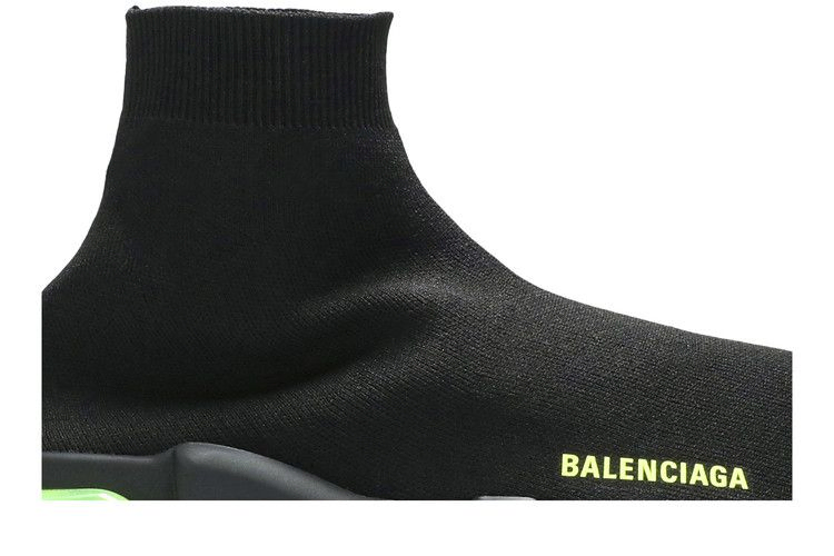 Кроссовки Balenciaga Speed Trainer 'Clear Sole - Black Yellow Fluo'