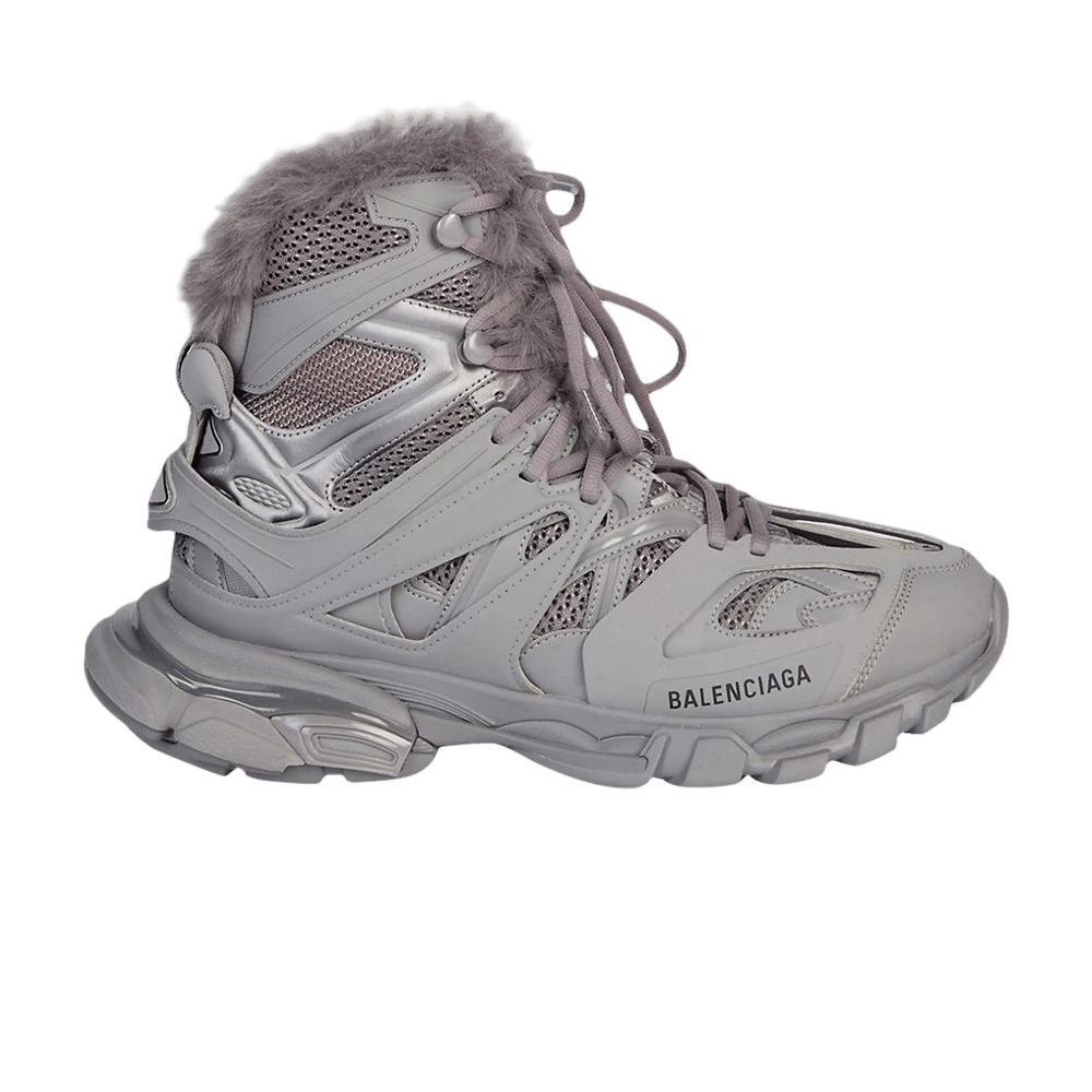 Кроссовки Balenciaga Track Hike High 'Faux Fur - Grey'