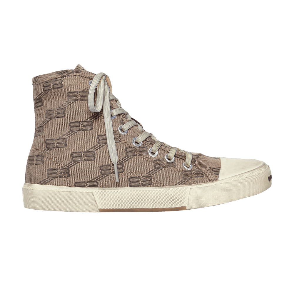 Кроссовки Balenciaga Wmns Paris High 'BB Monogram - Dark Mink Grey'