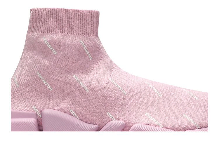 Кроссовки Balenciaga Wmns Speed 2.0 Sneaker 'Allover Logo - Soft Pink'