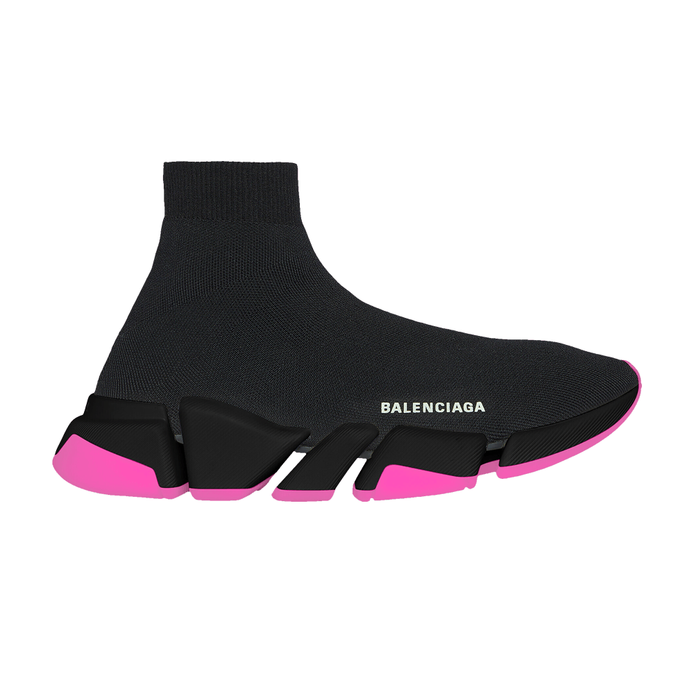 Кроссовки Balenciaga Wmns Speed 2.0 Sneaker 'Black Neon Pink'