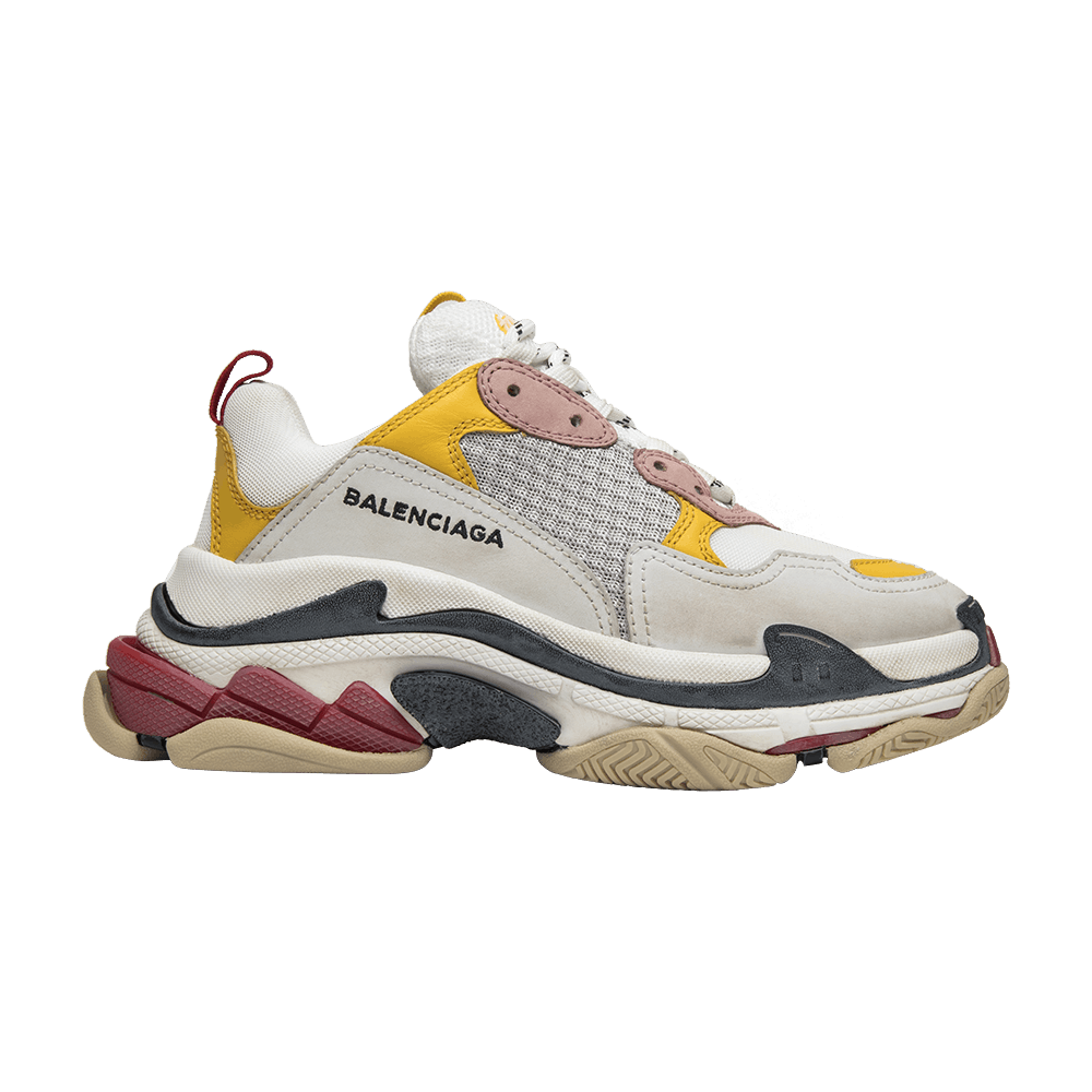 Кроссовки Balenciaga Wmns Triple S Trainer 'White Yellow' 2018