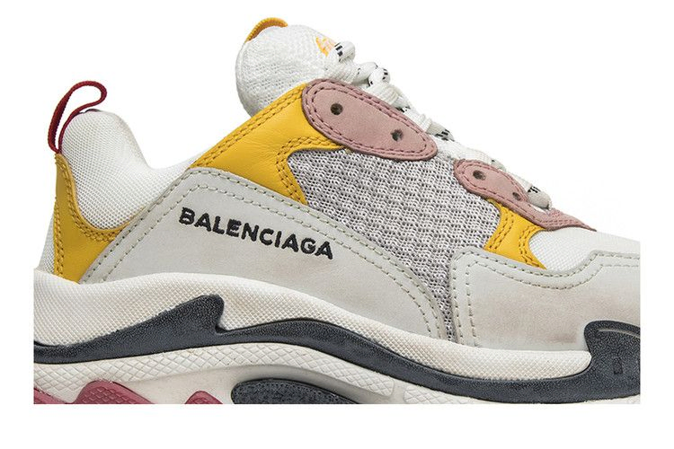 Кроссовки Balenciaga Wmns Triple S Trainer 'White Yellow' 2018