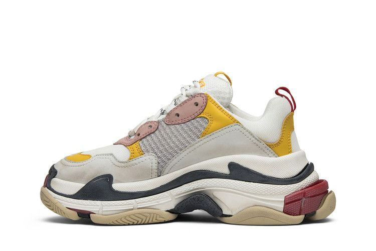 Кроссовки Balenciaga Wmns Triple S Trainer 'White Yellow' 2018