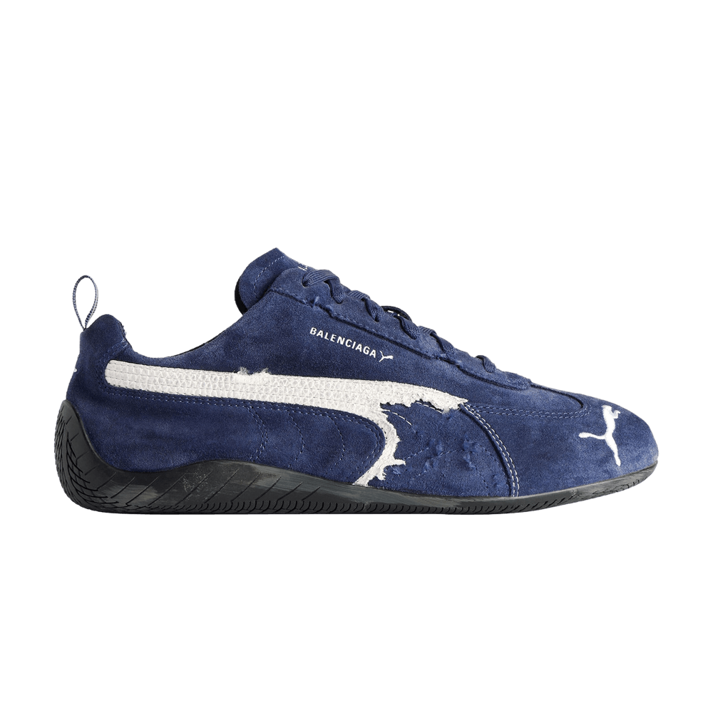 Кроссовки Balenciaga x Speedcat Suede 'Navy White'