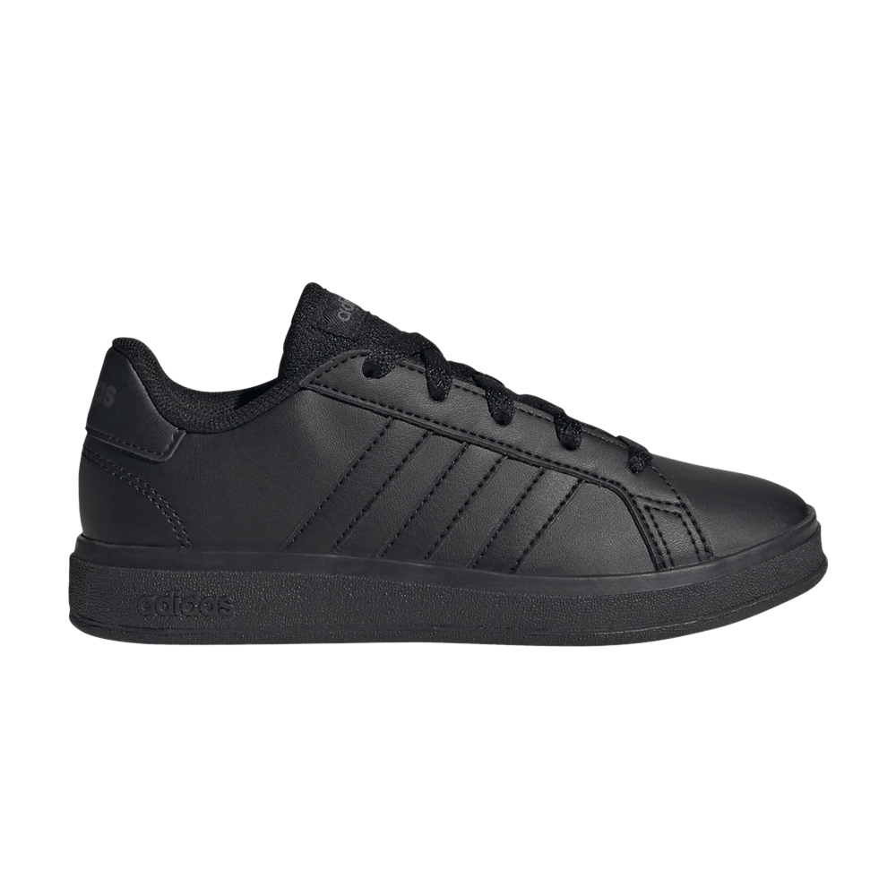 Кроссовки adidas Grand Court Lace-Up K 'Black Grey'