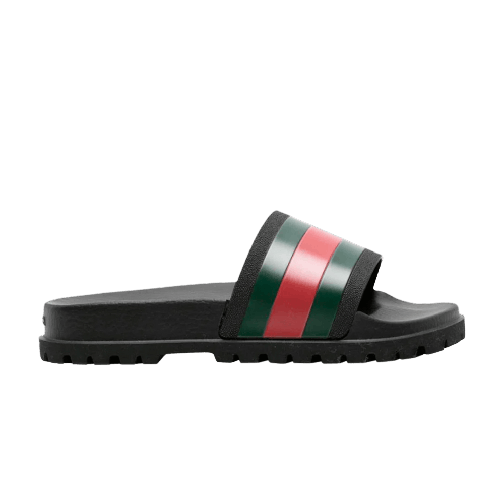 Кроссовки Gucci Web Slide 'Black' 2020