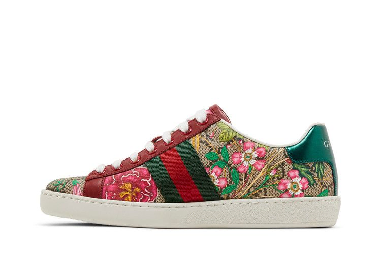 Кроссовки Gucci Wmns Ace GG Supreme Low 'Flora Print - Red'