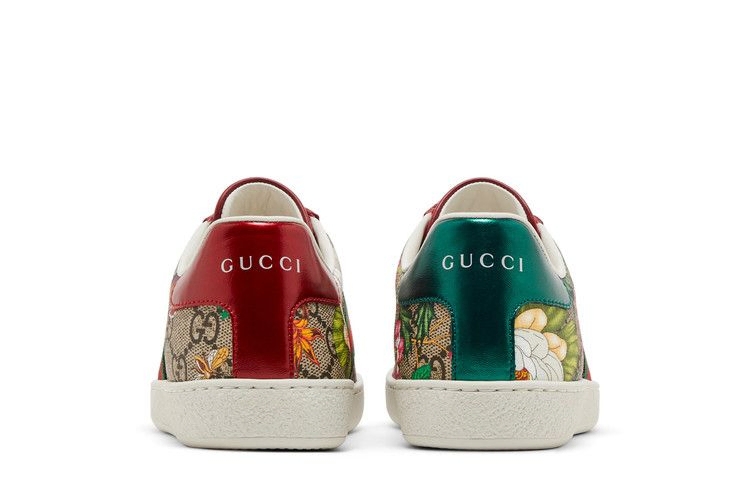 Кроссовки Gucci Wmns Ace GG Supreme Low 'Flora Print - Red'