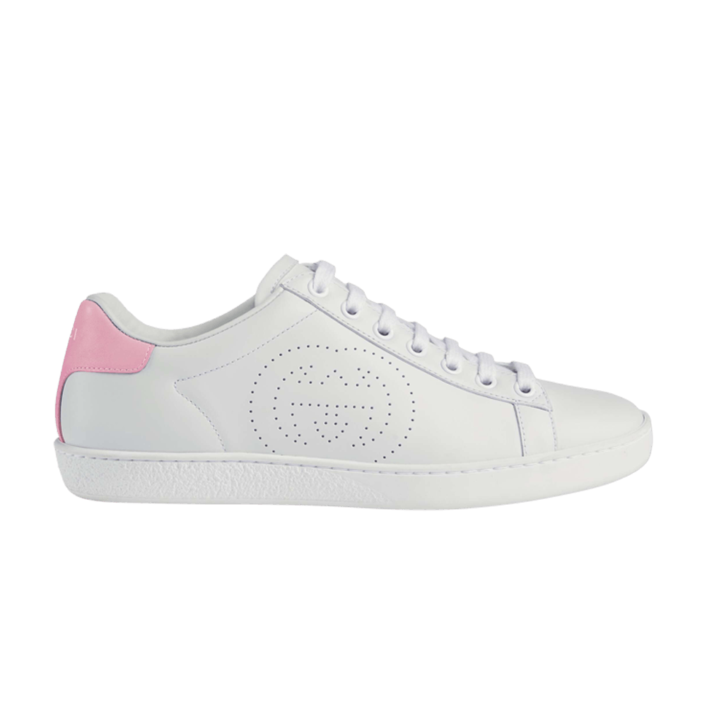 Кроссовки Gucci Wmns Ace 'Interlocking G - White Pink'