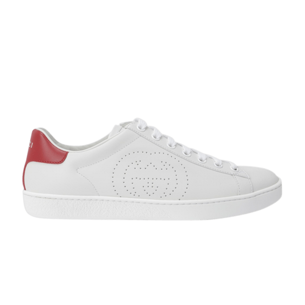 Кроссовки Gucci Wmns Ace 'Interlocking G - White Red'