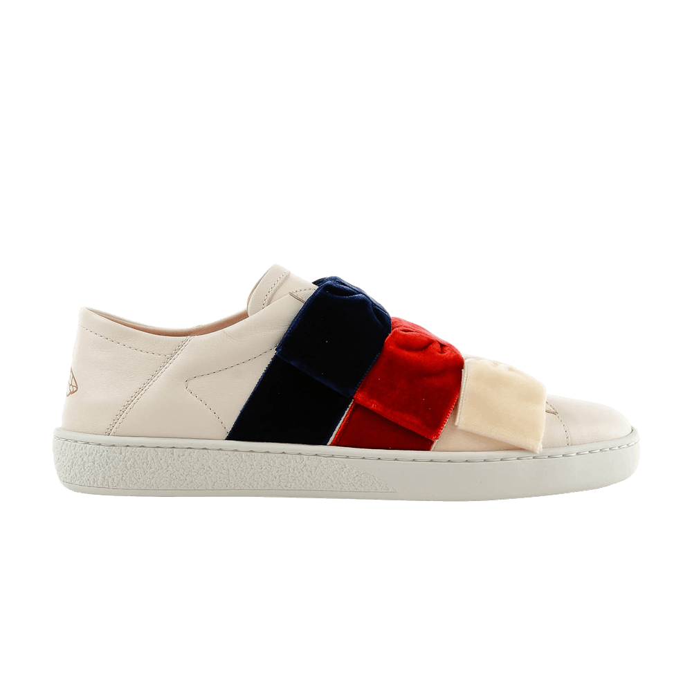 Кроссовки Gucci Wmns Ace Leather Low 'Ribbons'