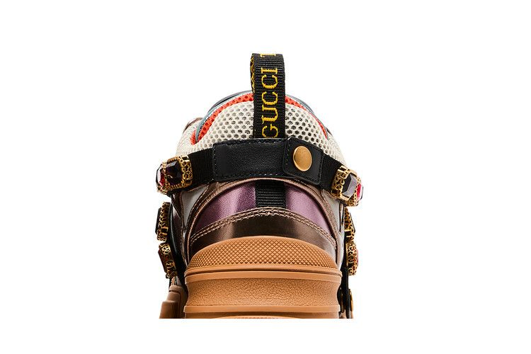 Кроссовки Gucci Wmns Flashtrek Crystals 'Multi-Color Metallic'