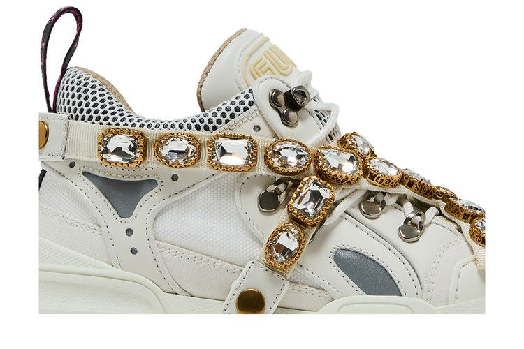 Кроссовки Gucci Wmns Flashtrek 'Crystals - White'