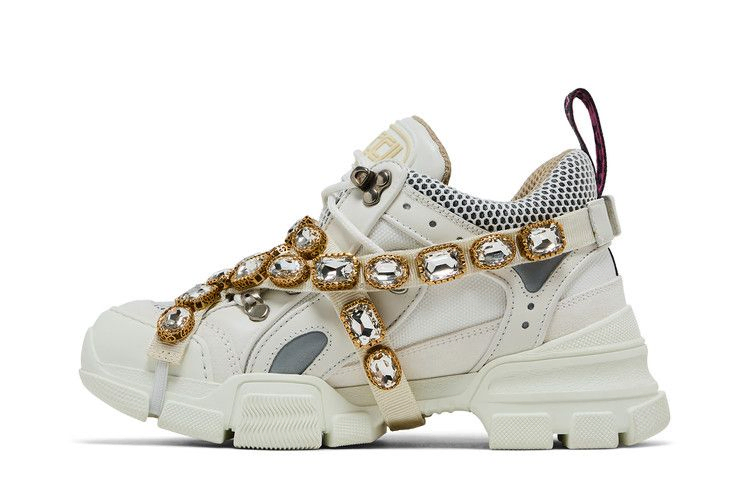 Кроссовки Gucci Wmns Flashtrek 'Crystals - White'