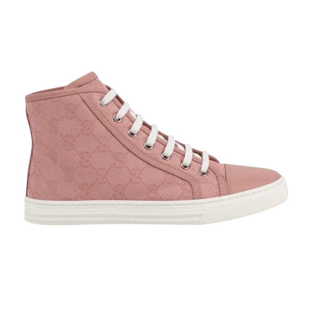 Кроссовки Gucci Wmns GG High 'Logo Print - Soft Pink'