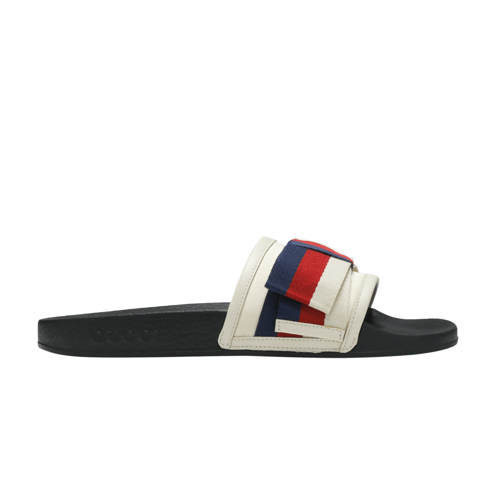 Кроссовки Gucci Wmns Satin Slide 'Web Bow'