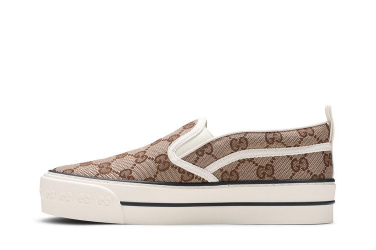 Кроссовки Gucci Wmns Tennis 1977 Slip-On 'Beige Ebony'