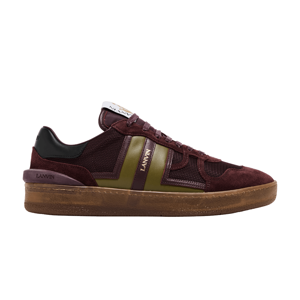 Кроссовки Lanvin Clay Low 'Translucent Sole - Burgundy Green'