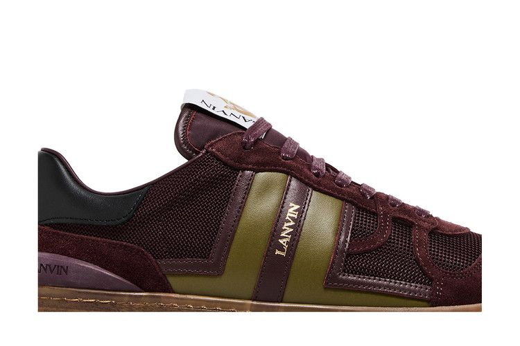 Кроссовки Lanvin Clay Low 'Translucent Sole - Burgundy Green'