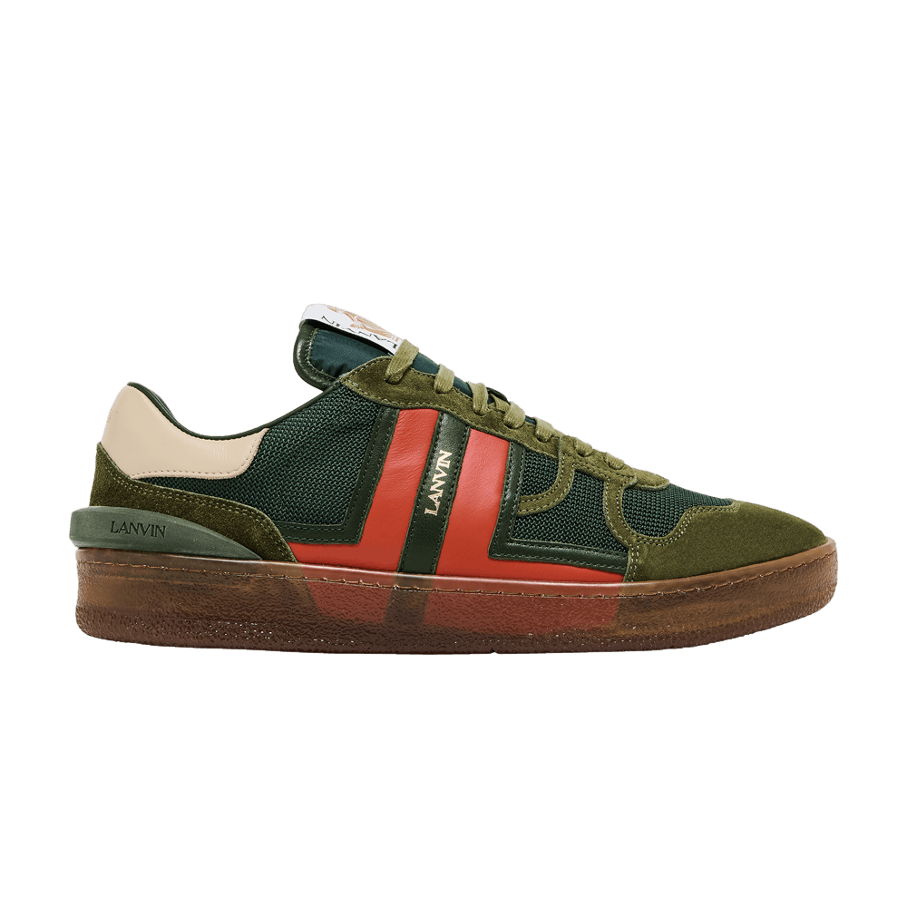 Кроссовки Lanvin Clay Low 'Translucent Sole - Green Red'