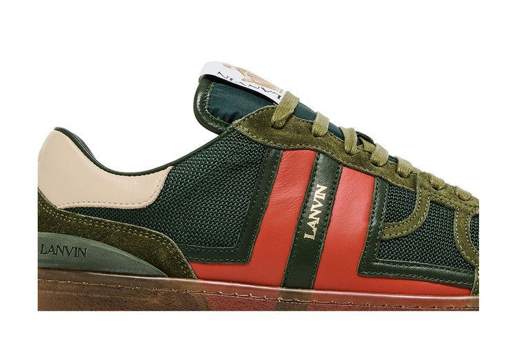 Кроссовки Lanvin Clay Low 'Translucent Sole - Green Red'