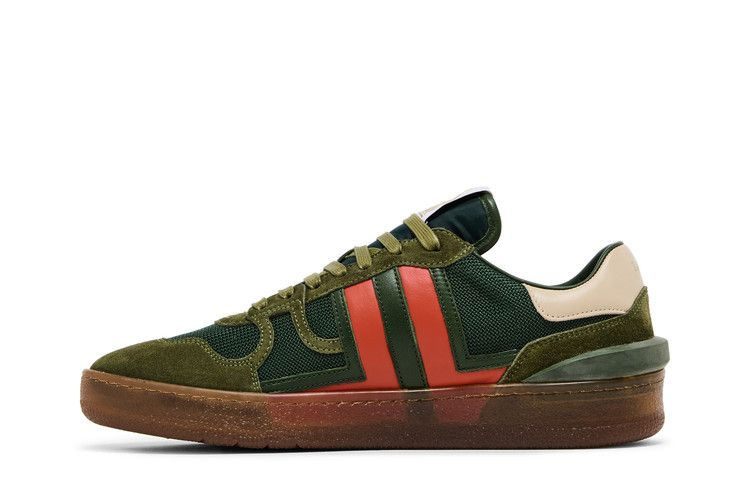 Кроссовки Lanvin Clay Low 'Translucent Sole - Green Red'