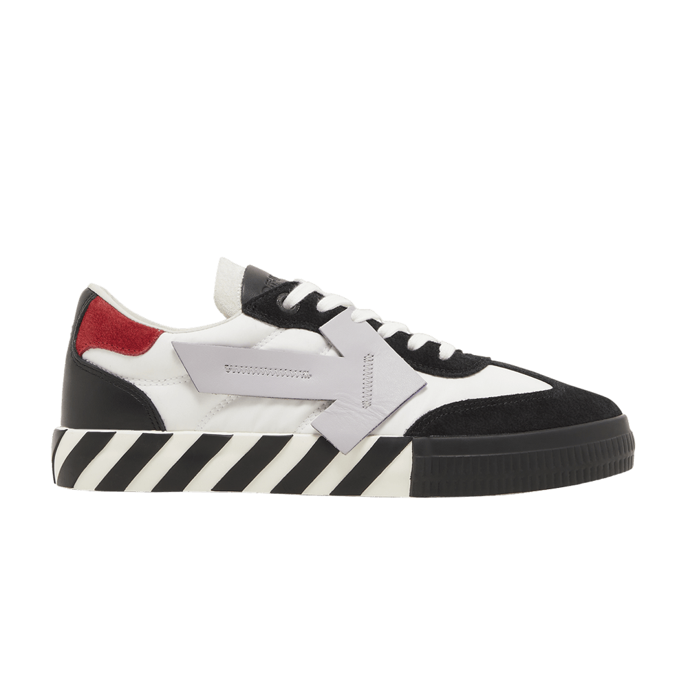 Кроссовки Off-White Floating Arrow Low Vulc Leather 'Black White Red'