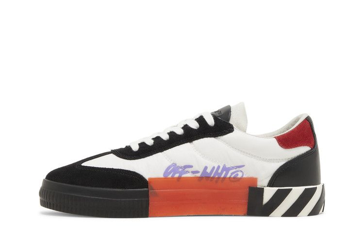 Кроссовки Off-White Floating Arrow Low Vulc Leather 'Black White Red'